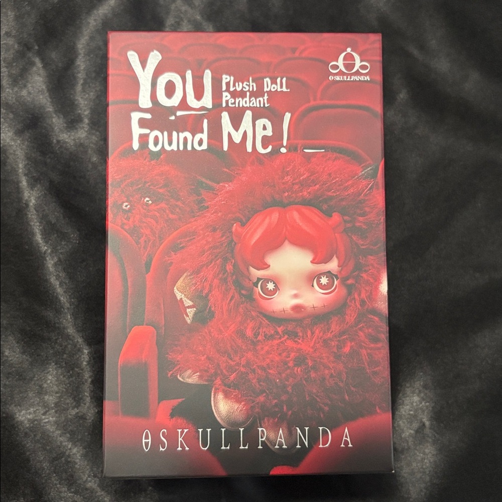 POP MART SKULLPANDA You Found Me! Plush Doll Pendant - Darkness - Picture 2 of 4